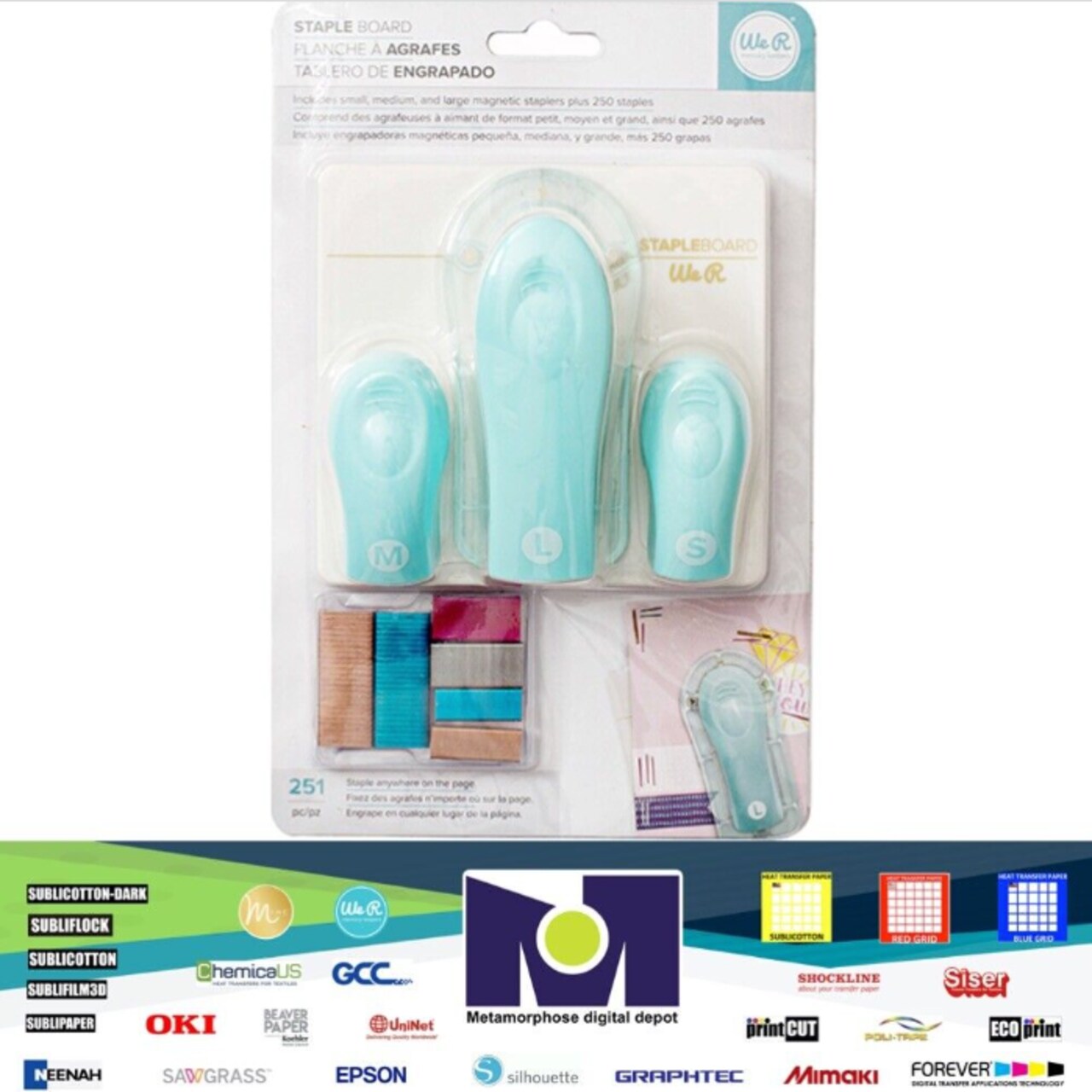 American Crafts TOOL - We R Memory Keepers - MAGNETIC STAPLE BOARD 662897